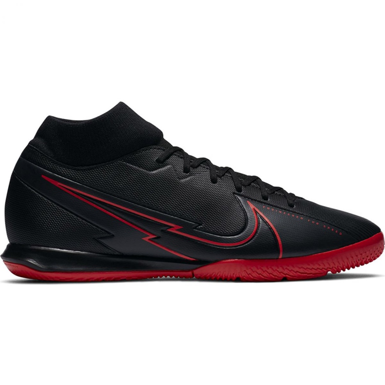 Calzado de fútbol Nike Mercurial Superfly 7 Academy Ic M AT7975 060 negro púrpura
