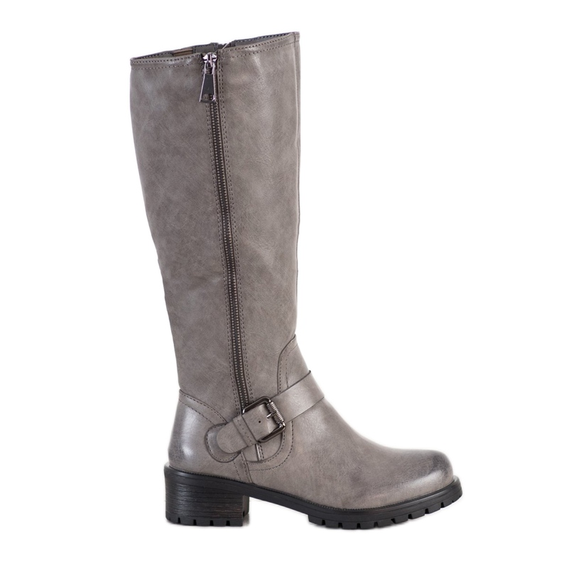 Sixth Sense Botas con hebilla gris Sixth Sense Botas con hebilla gris