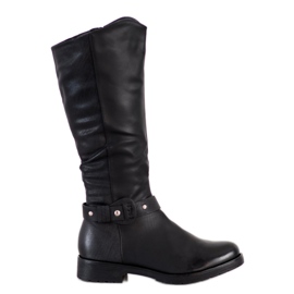 Bella Paris Botas de montar negras negro