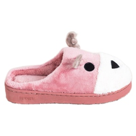 Bona Zapatillas de reno beige blanco rosado