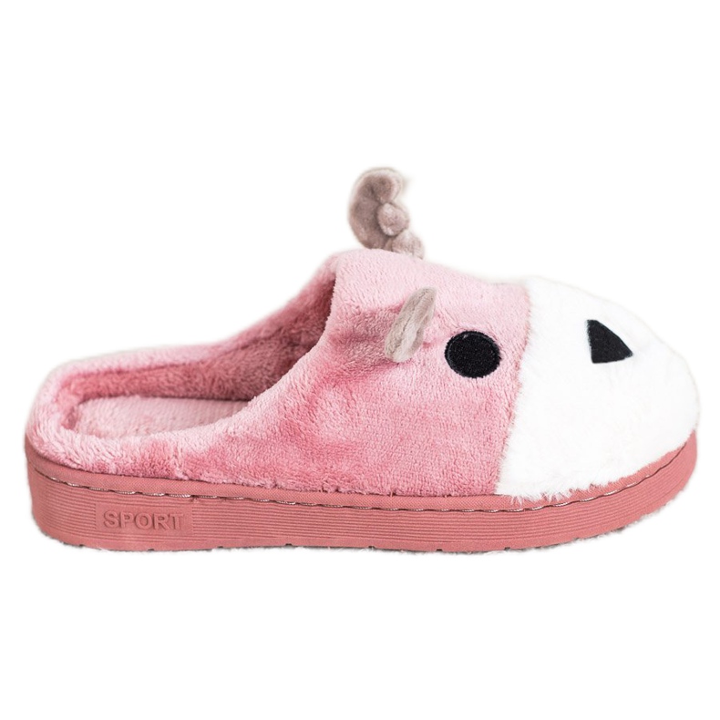 Bona Zapatillas de reno beige blanco rosado