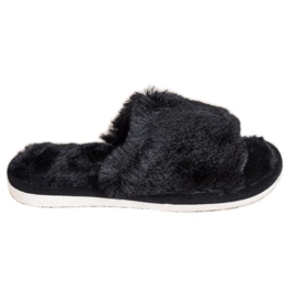 Bona Zapatillas con piel negro