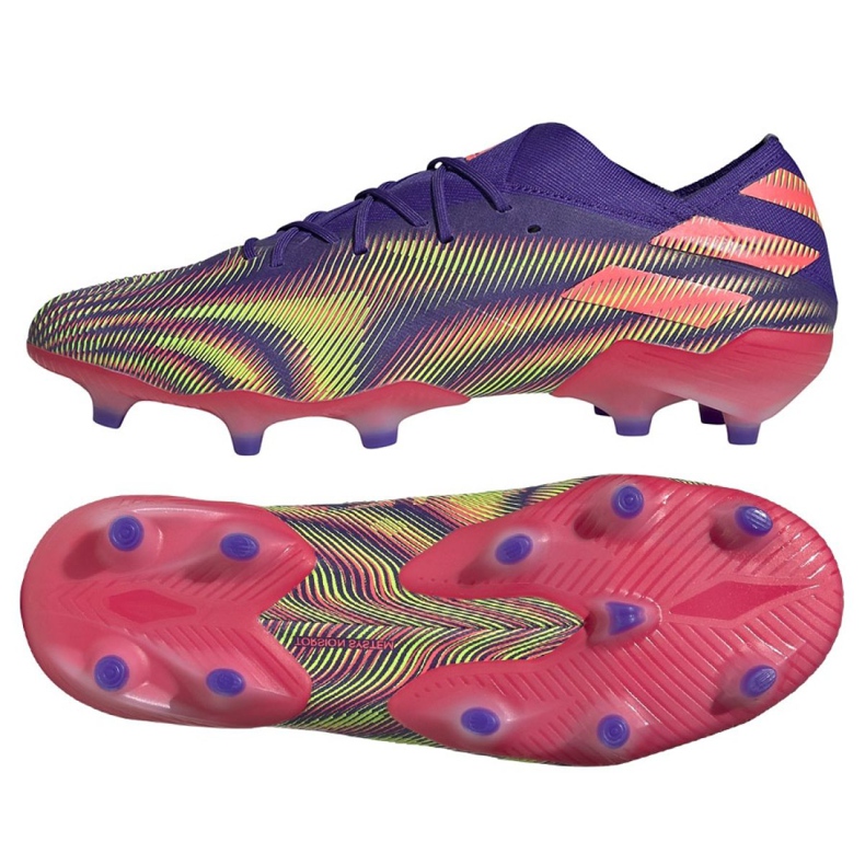 Botas de fútbol adidas Nemeziz .1 M Fg EH0760 violeta violeta