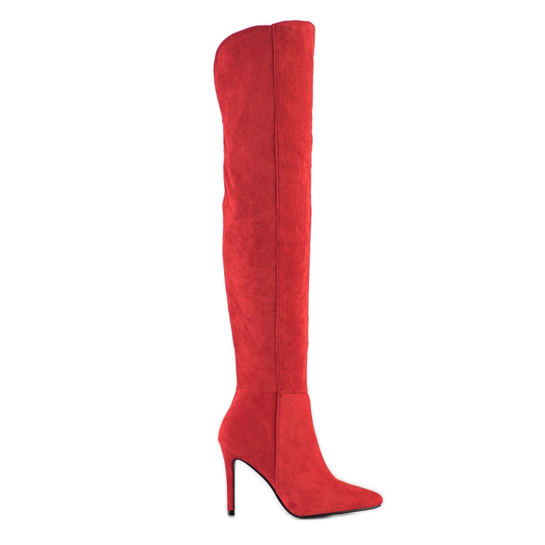 Small Swan Botas de tacón sexy rojo