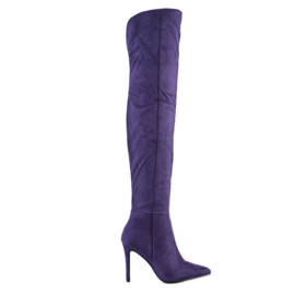 Small Swan Botas de tacón sexy violeta