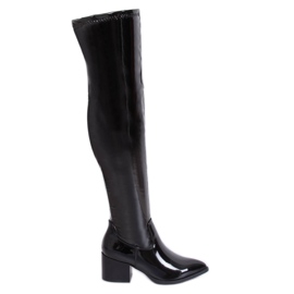 Bota lacada negra RB35P Negro