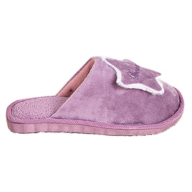 Bona Cómodas pantuflas de ensueño púrpura