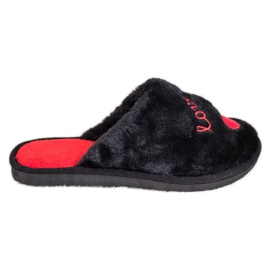 Bona Zapatillas Warm Love negro rojo