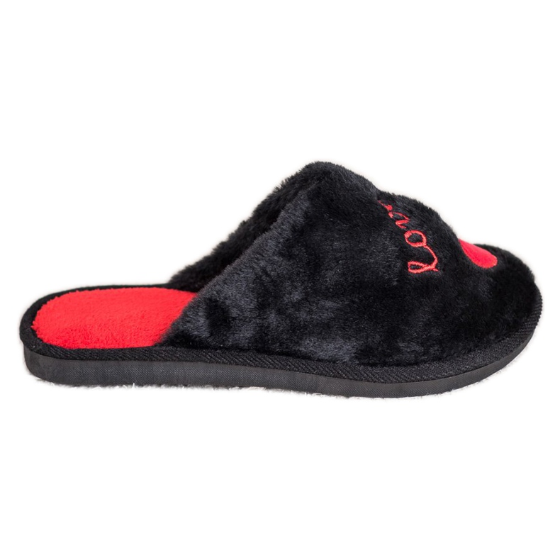 Bona Zapatillas Warm Love negro rojo