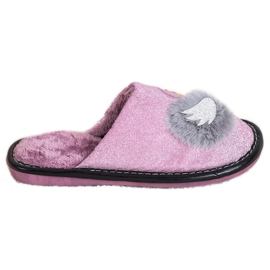 Bona Zapatillas con estilo con aplicación púrpura plata gris