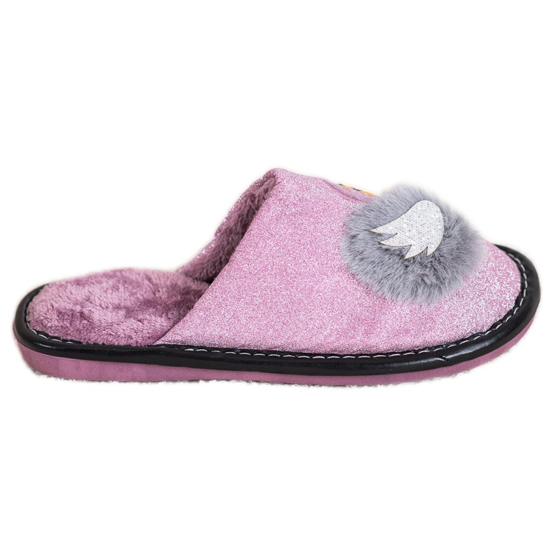 Bona Zapatillas con estilo con aplicación violeta plata gris