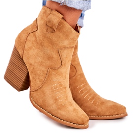 MSMG Botas camperas cálidas para mujer Caramel Margaret marrón MSMG Botas camperas cálidas para mujer Caramel Margaret marrón