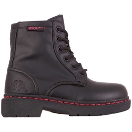 Zapatos infantiles Kappa Deenish negro y rosa 260840K 1122