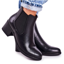Botas cálidas para mujer Jodhpur boots On Heel Black Forevermore negro
