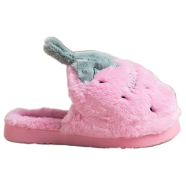 Bona Zapatillas de fresa rosa verde