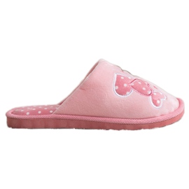 Bona Pantuflas Warm Happy Comfort blanco rosa