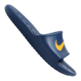 Chanclas Nike Kawa Shower M 832528-407 azul marino amarillo