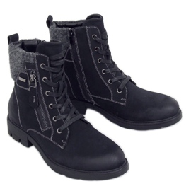 Botas de madera negras para mujer 4058 Black negro