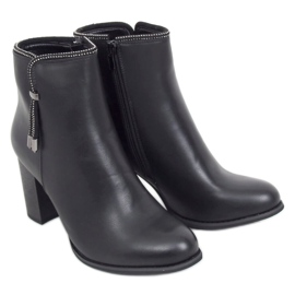 Botas negras de tacón Z145 Black negro