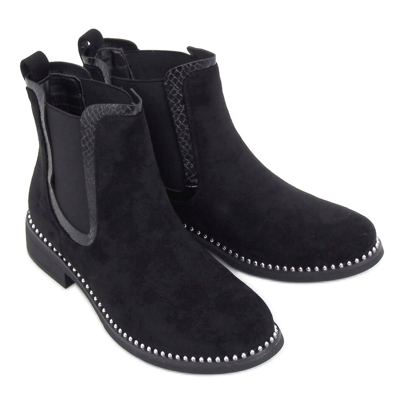 Negro Botas Jodhpur ante negro RQ313 Negro