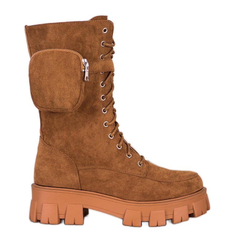 Seastar Botas de ante con bolsillo marrón amarillo