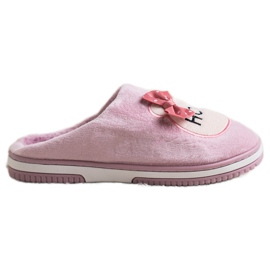 Bona Zapatillas de casa rosa