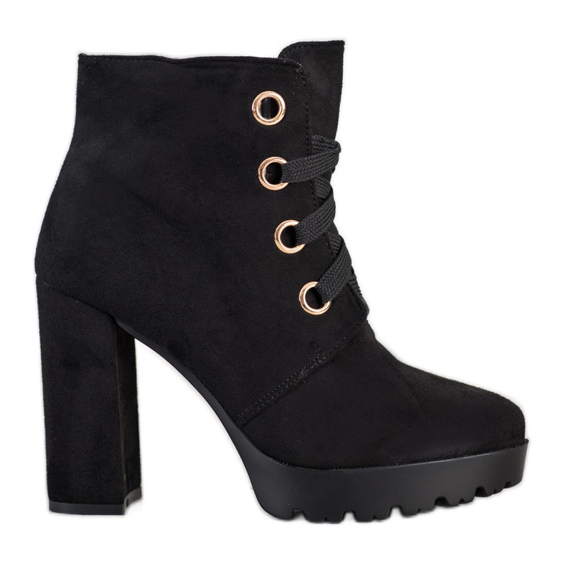 Juliet Botines con cordones negro