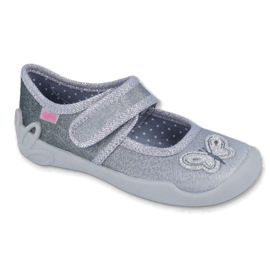 Zapatos befado para niños 123X034 plata gris