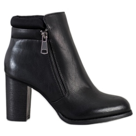 Super Mode Botas clásicas con cremallera negro