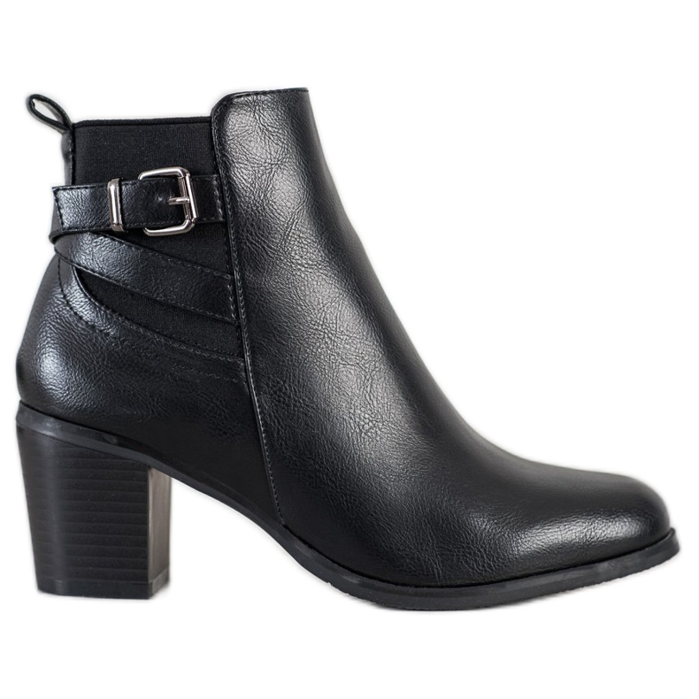 Ideal Shoes Botas negras casuales negro