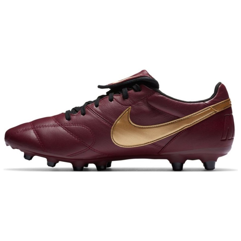 Nike Las zapatillas de fútbol Nike Premier Ii Fg M 917803690 borgoña, oro rojo