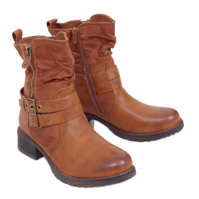 Camel 8056 Botas de mujer Camel marrón