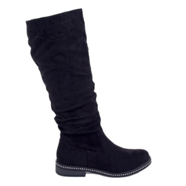 Botas de ante negro 1268J16 Black