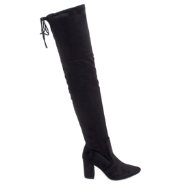 Botas negras de tacón LH57-1 Black negro