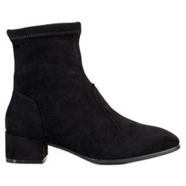 SHELOVET Botas en un poste bajo negro