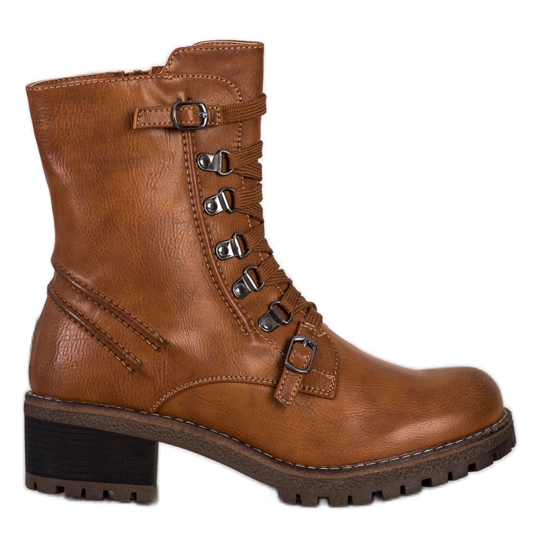 Super Mode Trabajadores marrones con cordones marrón Super Mode Trabajadores marrones con cordones marrón