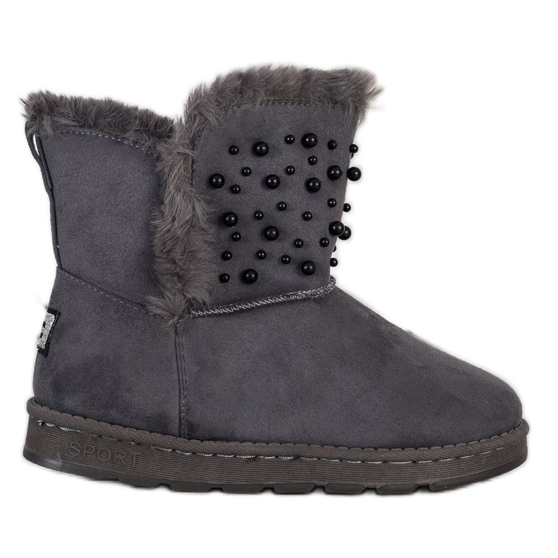 Bona Mukluki con cuentas gris Bona Mukluki con cuentas gris