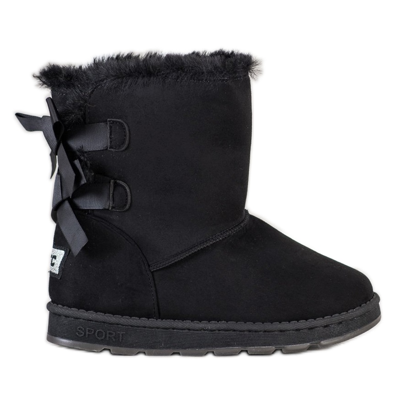 Bona Mukluki negro con lazos Bona Mukluki negro con lazos