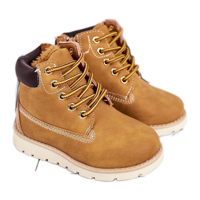 Botas cálidas para niños Trappers Caramel Woody multicolor amarillo Botas cálidas para niños Trappers Caramel Woody multicolor amarillo