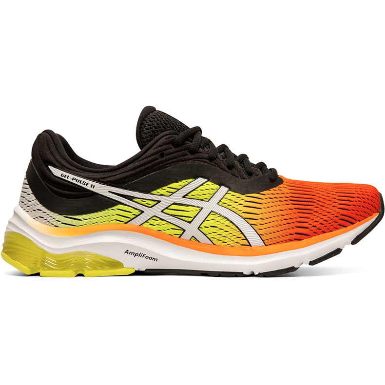 Zapatillas de hombre Asics Gel Pulse 11 negro y naranja 1011A550 800 multicolor