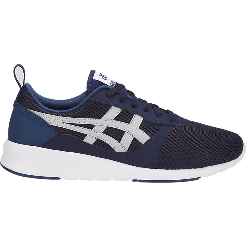 Zapatos de Hombre Asics Lyte Jogger azul marino H832N 5896 blanco