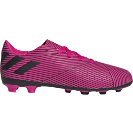 Adidas Nemeziz 19.4 FxG Junior zapatos de fútbol rosas F99949