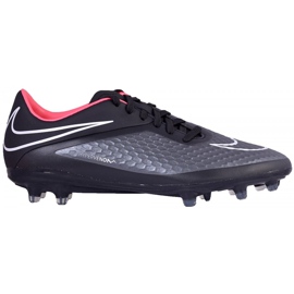 Botas de fútbol Nike Hypervenom Phelon Fg 599730-016 negro morado, negro