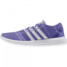 Zapatillas de running adidas element refine tricot W B40629 violeta azul