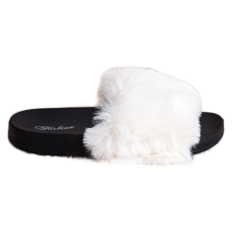 Bona Chanclas de moda con piel blanco Bona Chanclas de moda con piel blanco