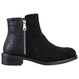 Bestelle Botas de cremallera de moda negro
