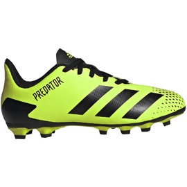 Botas de fútbol Adidas Predator 20.4 FxG Junior verde-negras EH3037