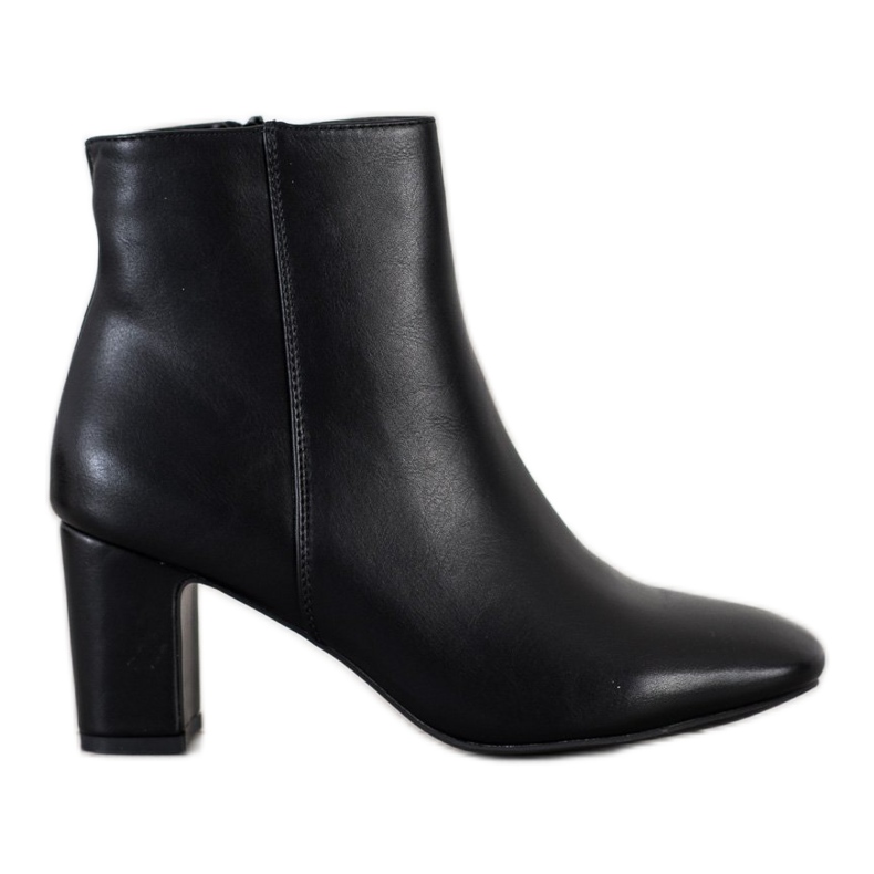 Super Mode Botas clásicas de tacón alto negro