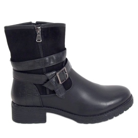 Botas militares negras de mujer 267 Negro