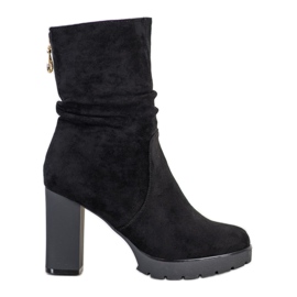 Bella Paris Botas de plataforma alta negro